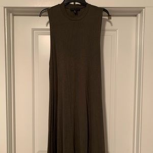 Sleeveless High Neck Dress